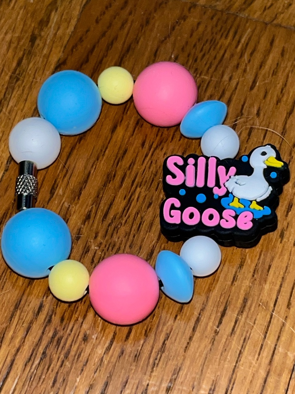 New silly goose funny Tumbler Cup Handle Charm Bracelet or backpack charm